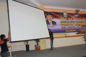 rental lcd proyektor di yogyakarta untuk partai demokrat